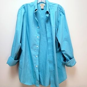 LL BEAN | WRINKLE RESISTANT SLIGHTLY FITTED, SZ M